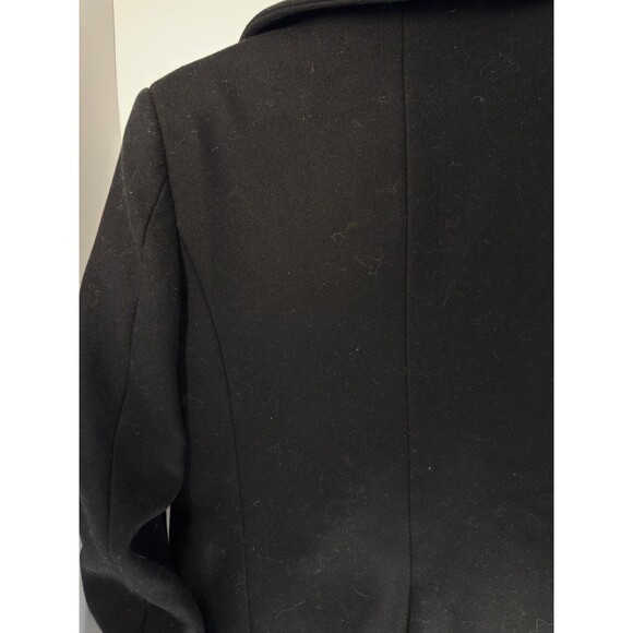 Authentic Balmain x H&M Women's Black Wool-Blend Pea Coat Size 2 NWT RARE - Picture 9 of 9